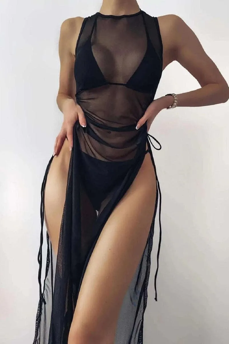 SB800 Bikini and Sheer Beach Dress Set