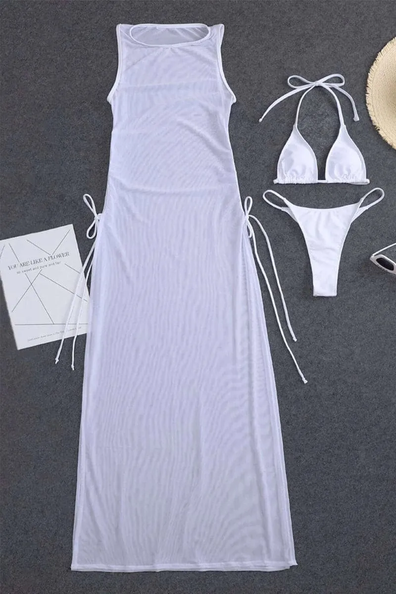 SB800 Bikini and Sheer Beach Dress Set