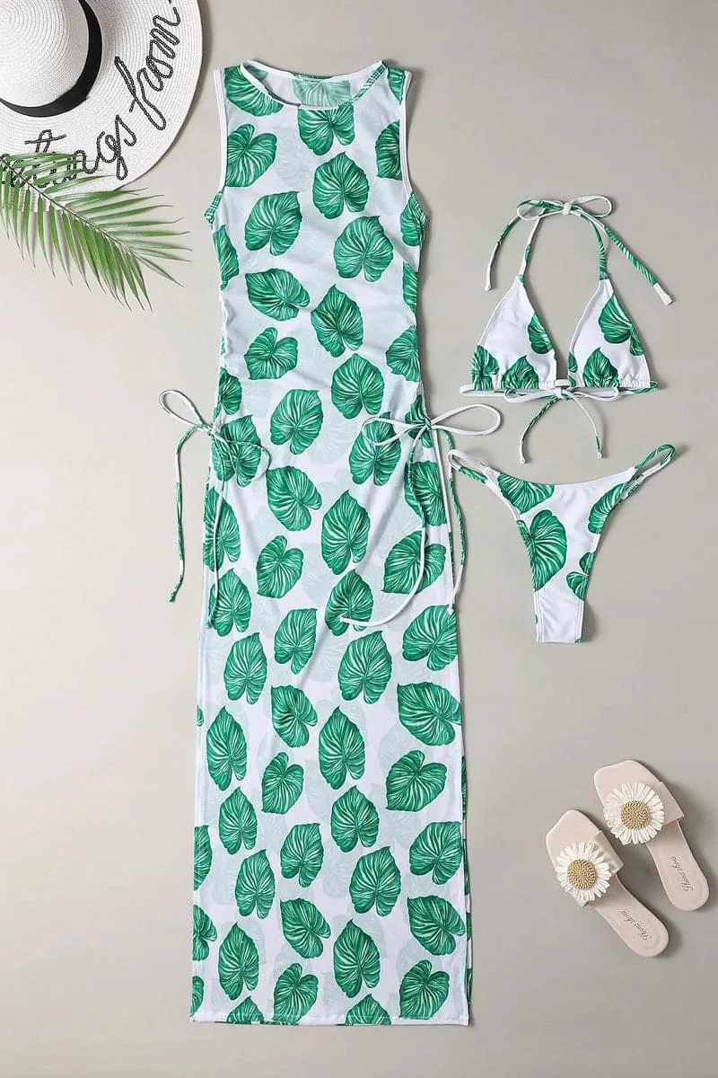 SB800 Bikini and Sheer Beach Dress Set