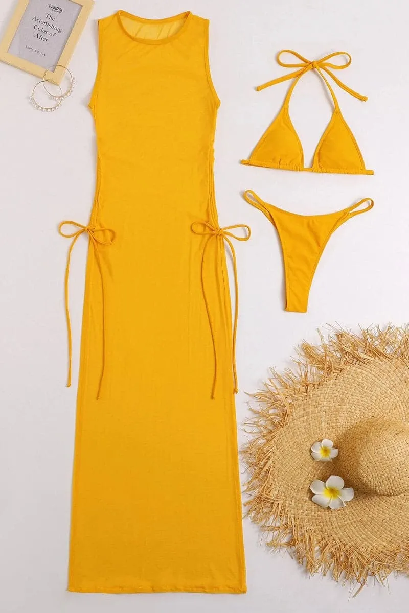 SB800 Bikini and Sheer Beach Dress Set