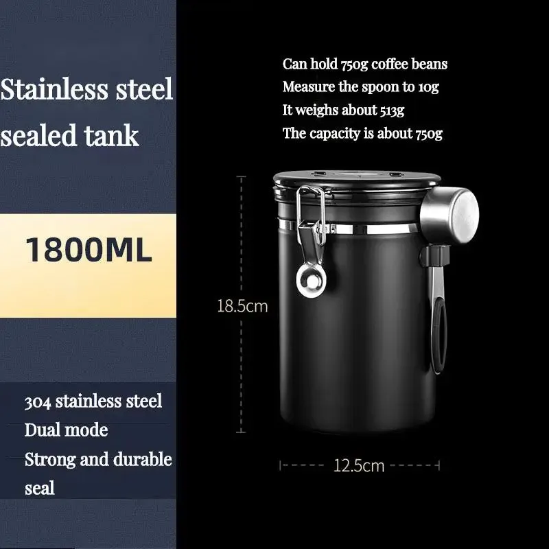 Sealed stainless steel, coffee containers