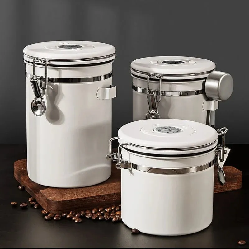 Sealed stainless steel, coffee containers
