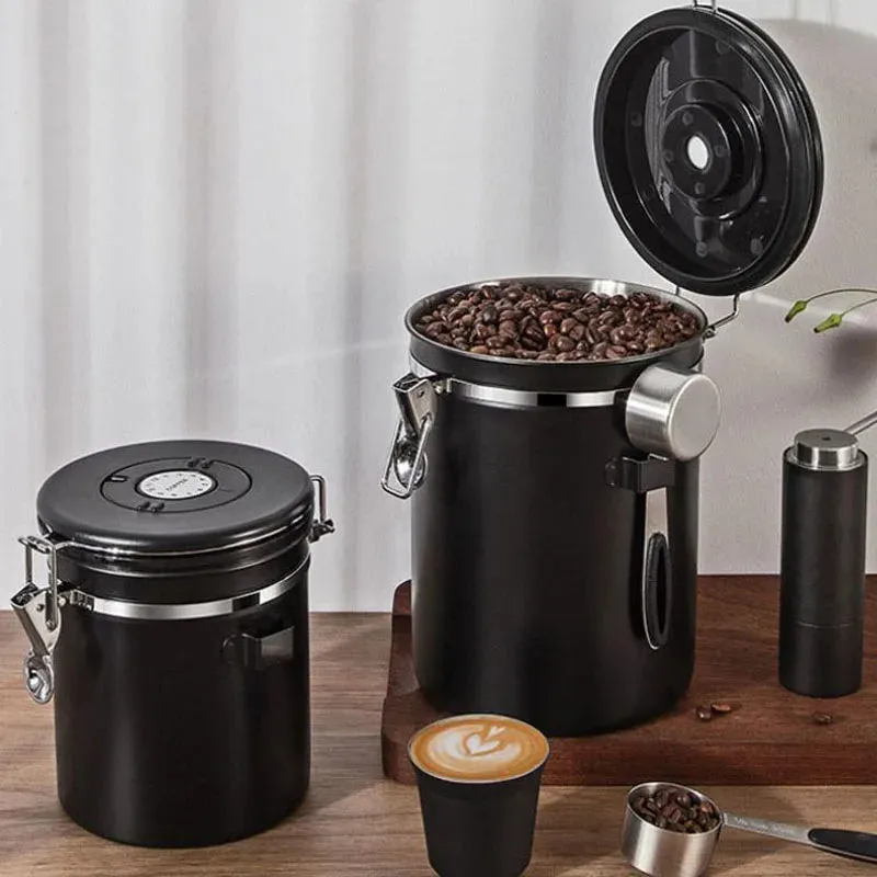 Sealed stainless steel, coffee containers