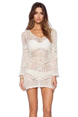 Sexy Summer Hollow-out Crochet Beach Dress
