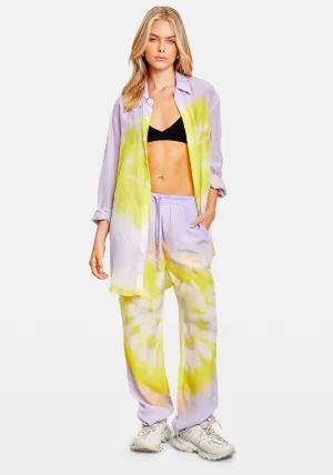 SILK CREPE RELAXED PANTS MULTI