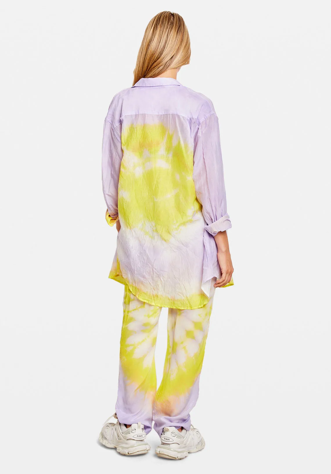 SILK CREPE RELAXED PANTS MULTI