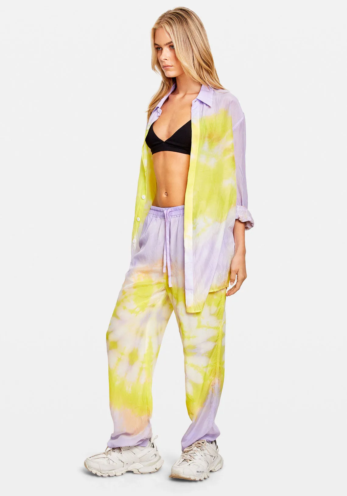 SILK CREPE RELAXED PANTS MULTI