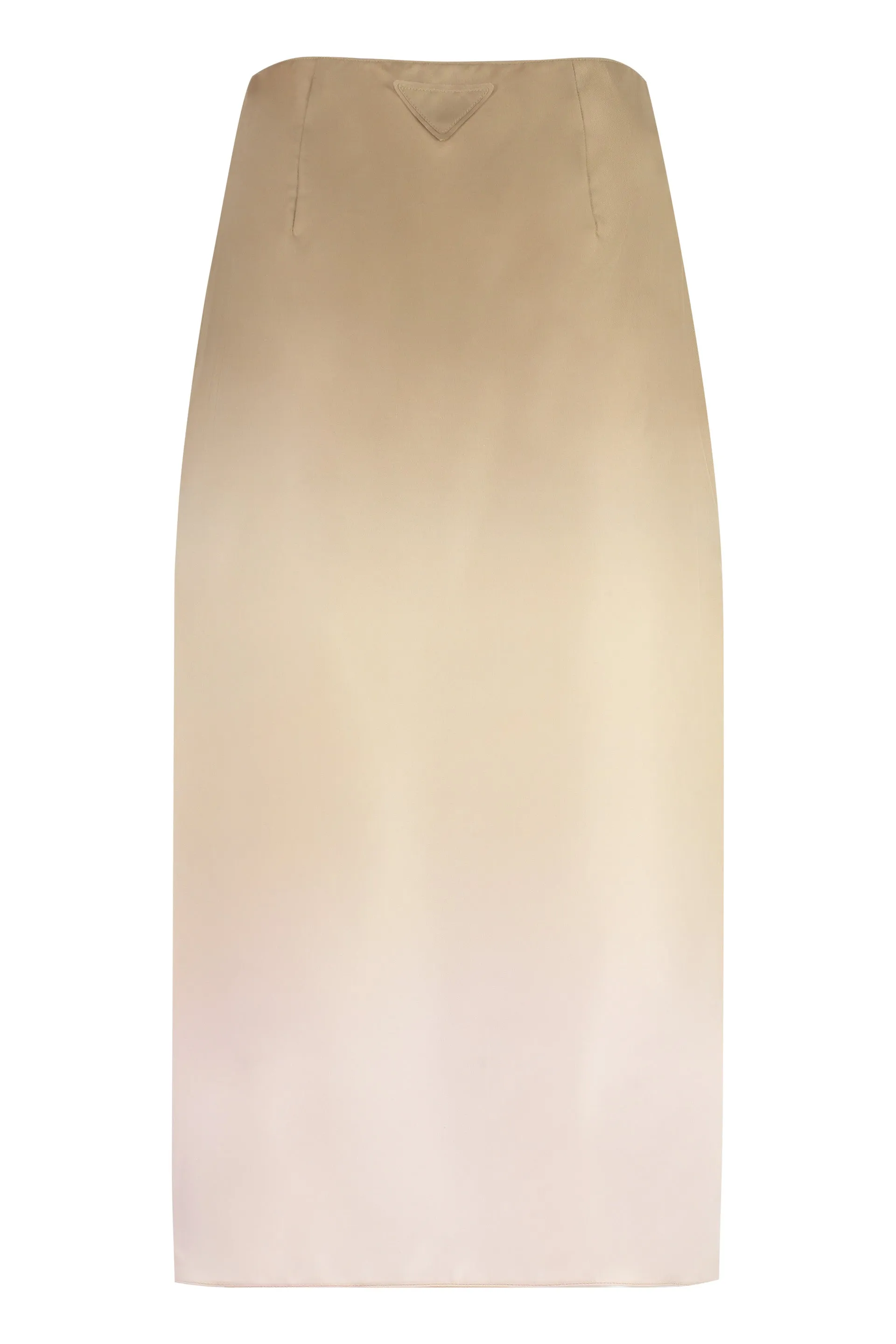 SILK MIDI SKIRT