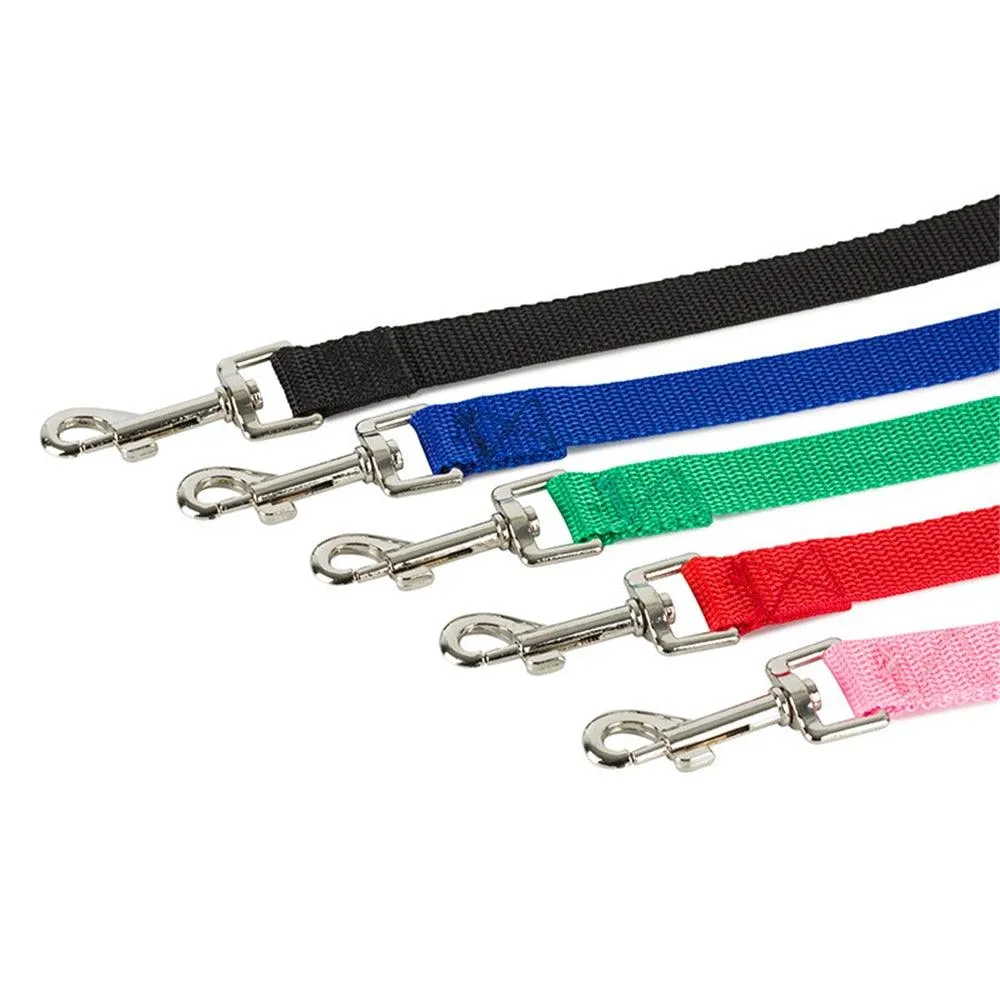 Solid Color Long Dog Leash