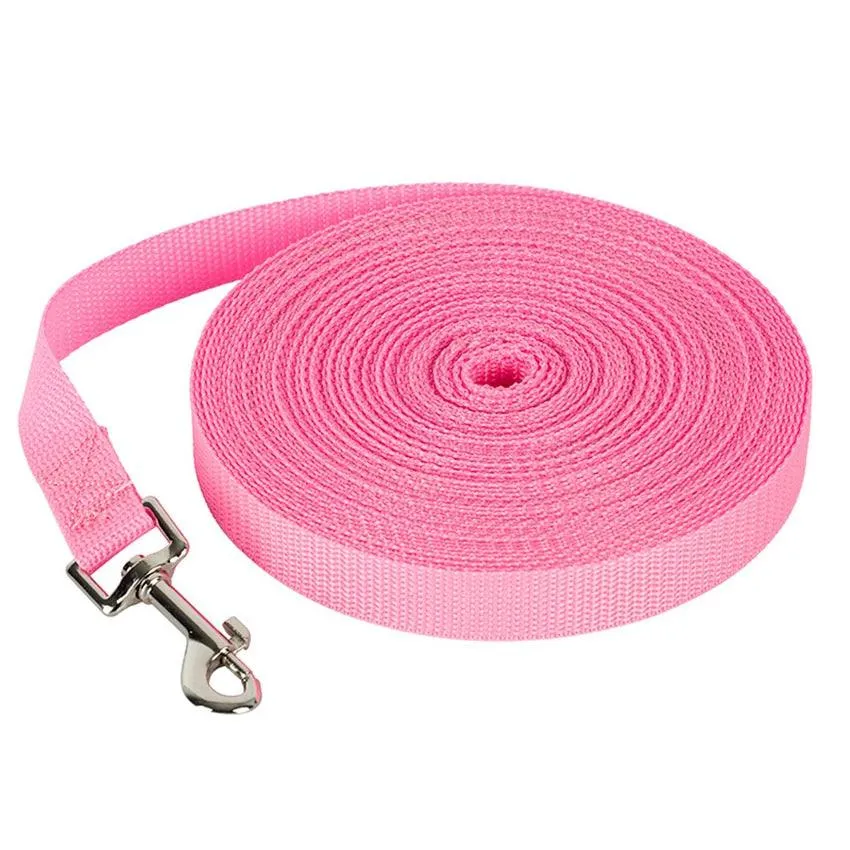 Solid Color Long Dog Leash