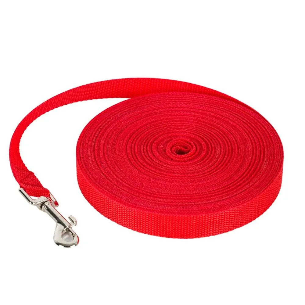 Solid Color Long Dog Leash