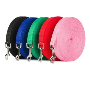 Solid Color Long Dog Leash