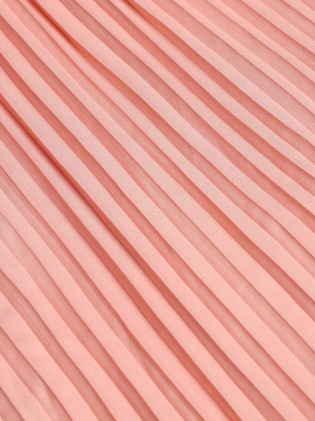 Solid Pleated Dress