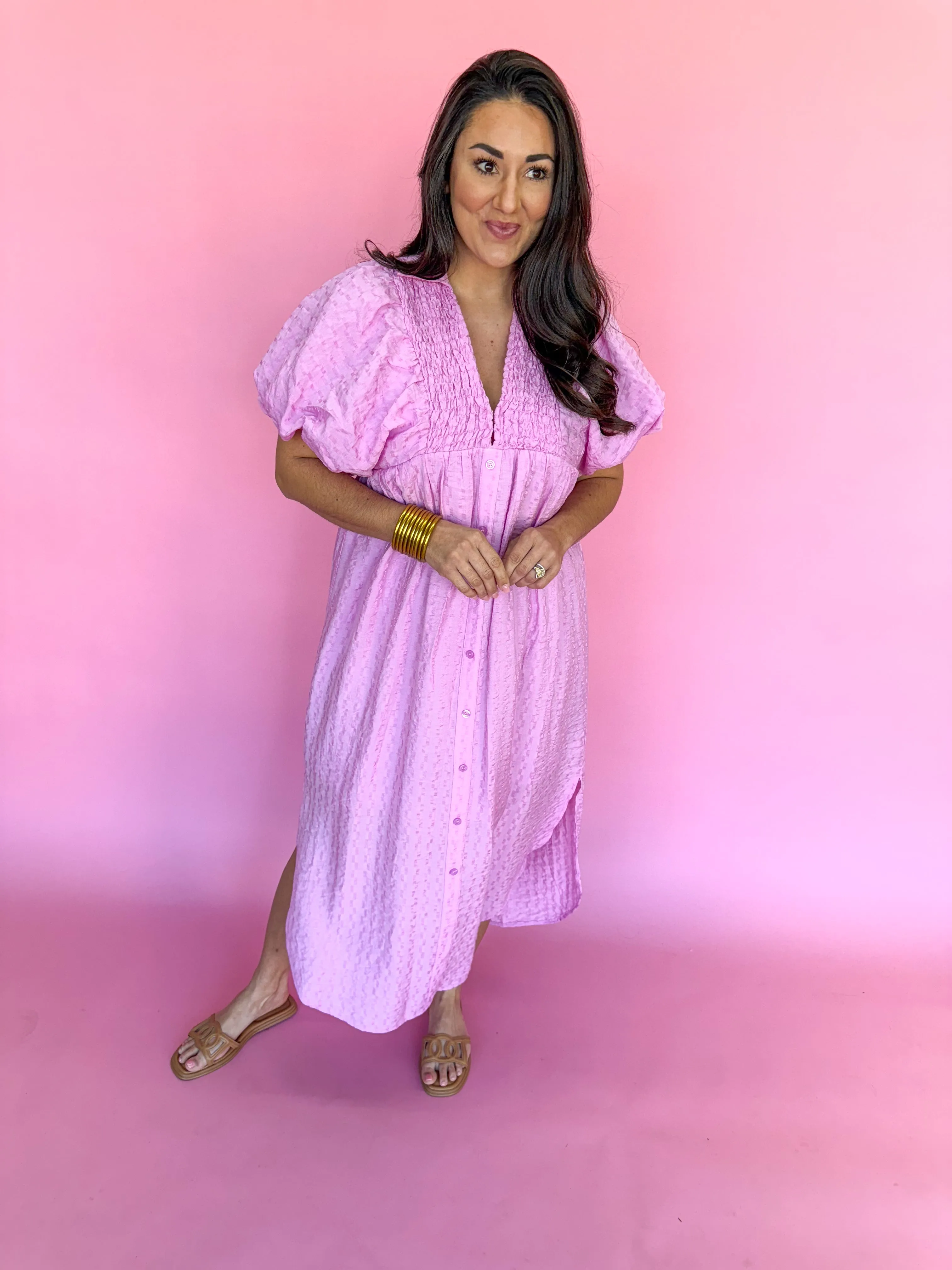 Southern Charm Dress - Pink