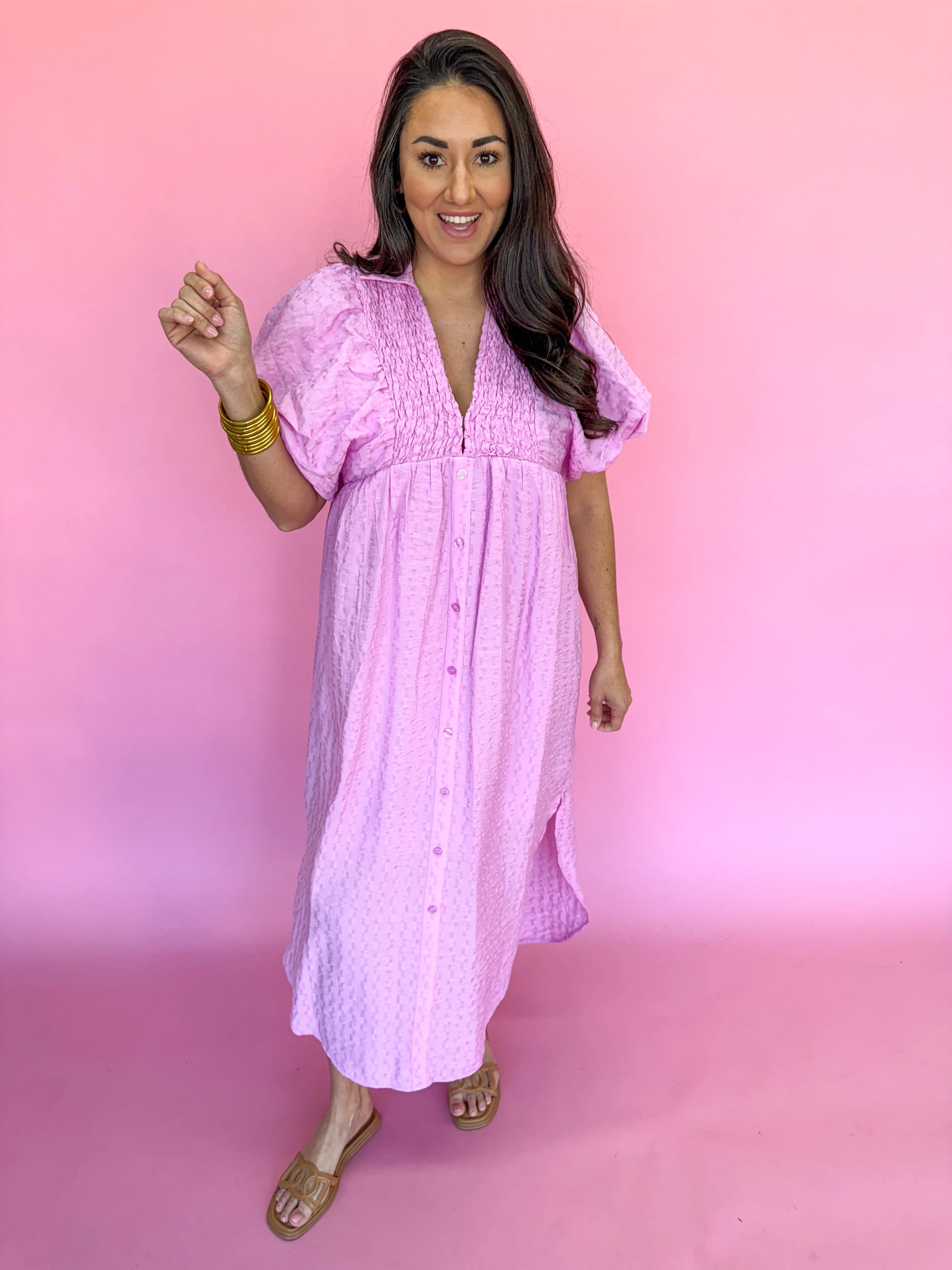 Southern Charm Dress - Pink