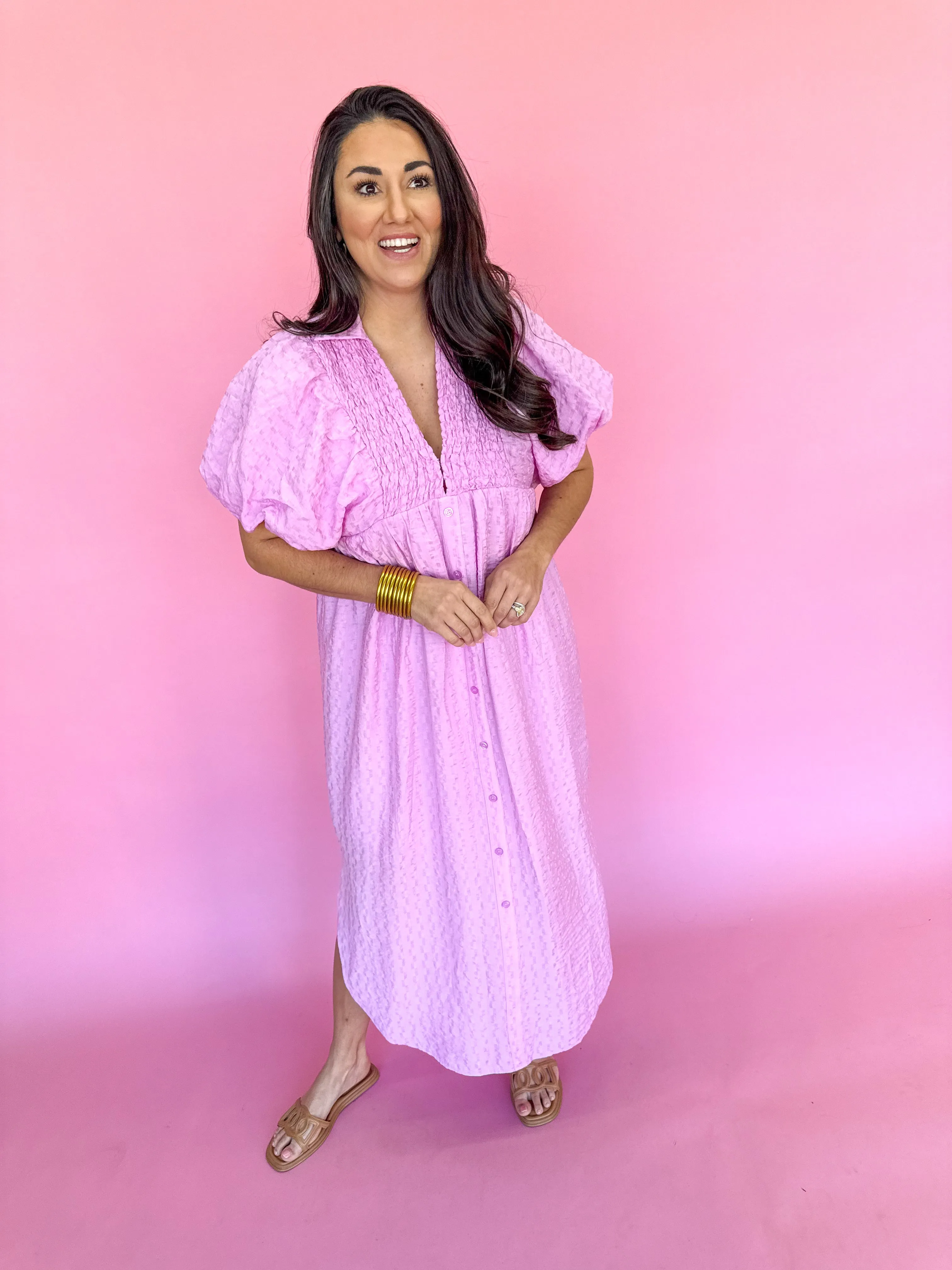 Southern Charm Dress - Pink