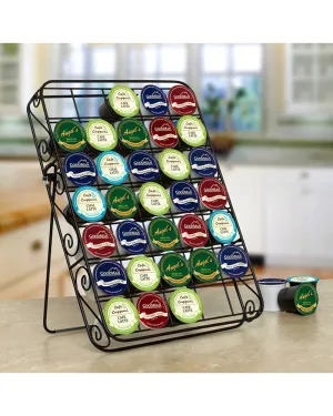 Spectrum Scroll 35 Pod Coffee Caddy Black