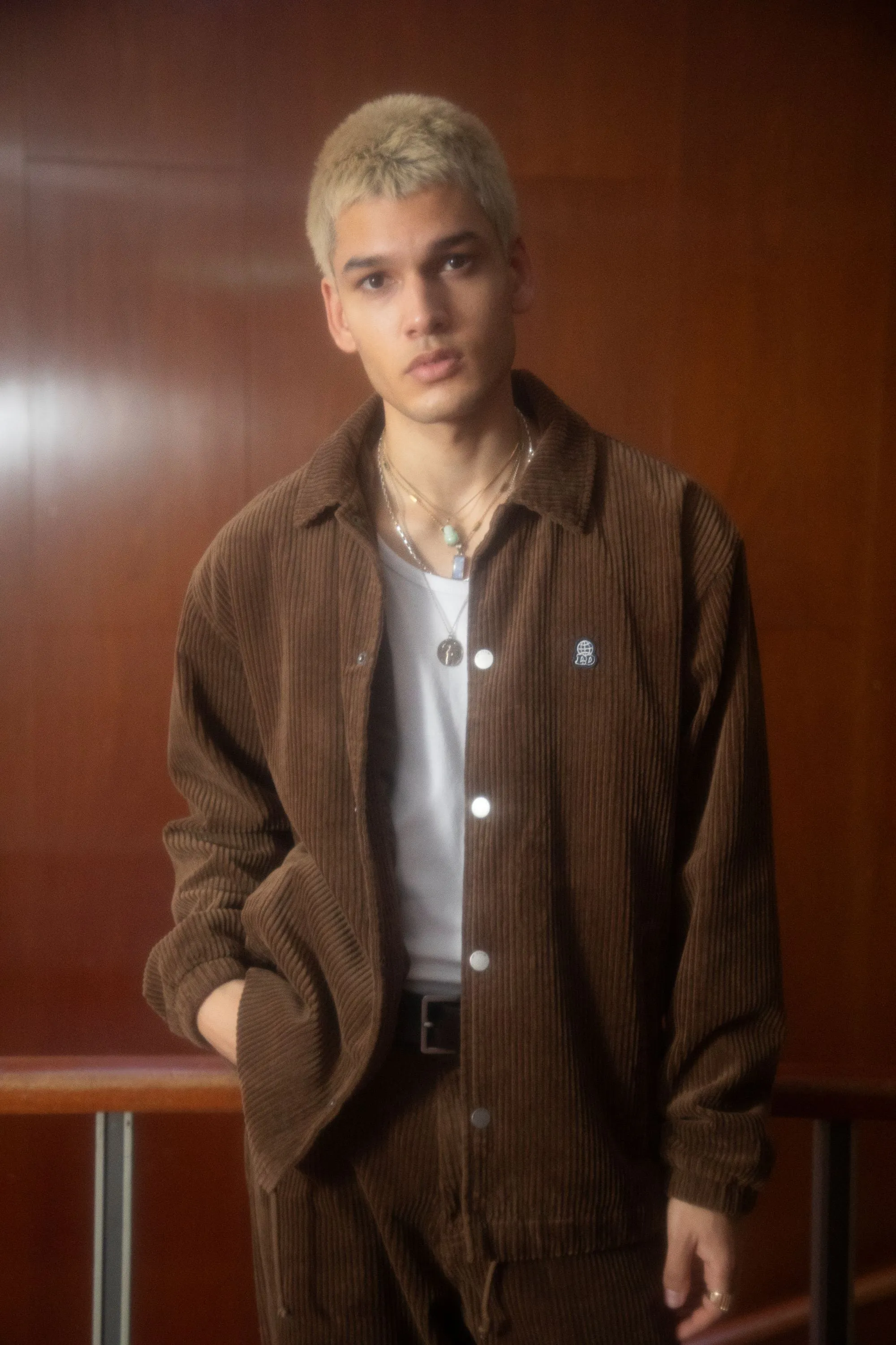 Split Jacket - Brown Cord