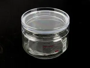 Stackable glass container, d3.94 x h2.87, 11.83 fl oz