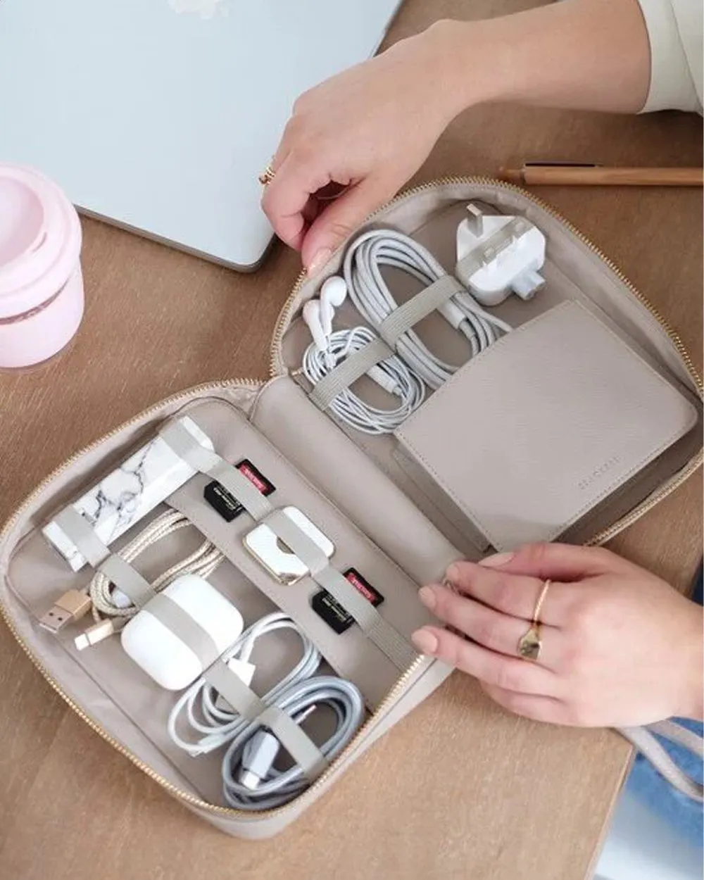 Stackers Cable  Organizer  Tidy Taupe