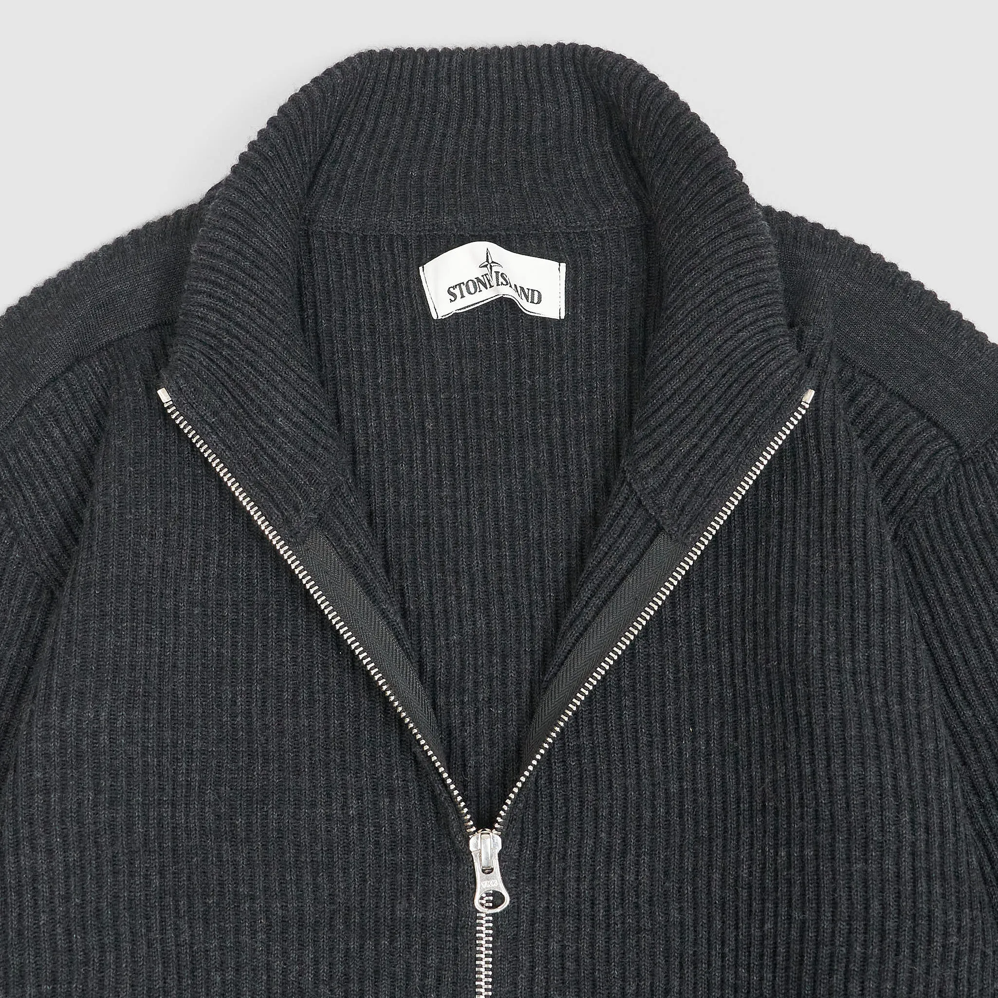 Stone Island Full-Zip Stand-Up Collar Cardigan