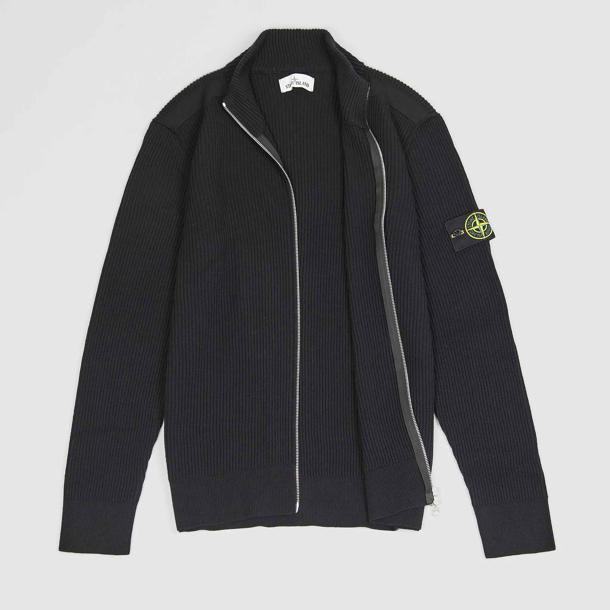 Stone Island Full-Zip Stand-Up Collar Cardigan
