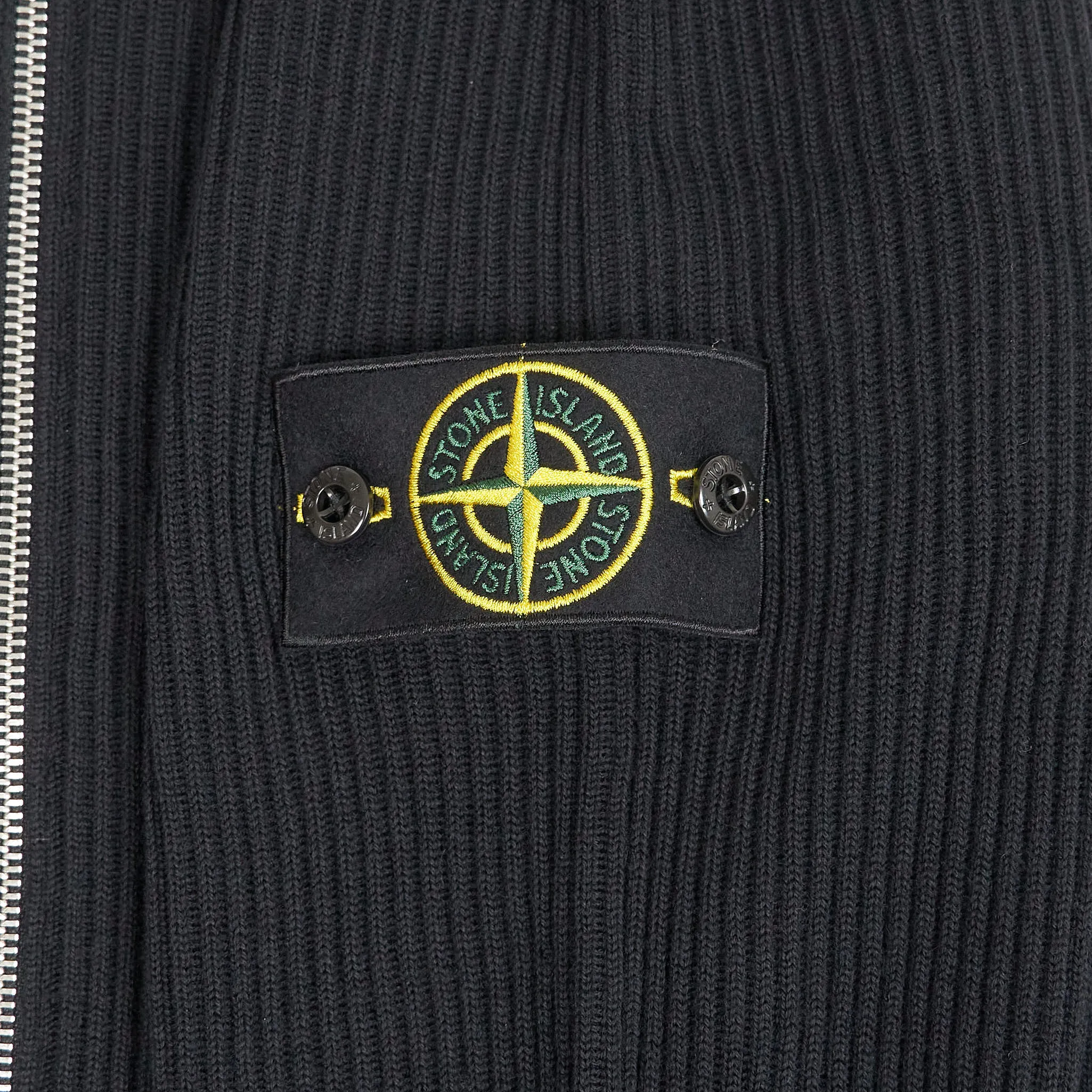Stone Island Full-Zip Stand-Up Collar Cardigan