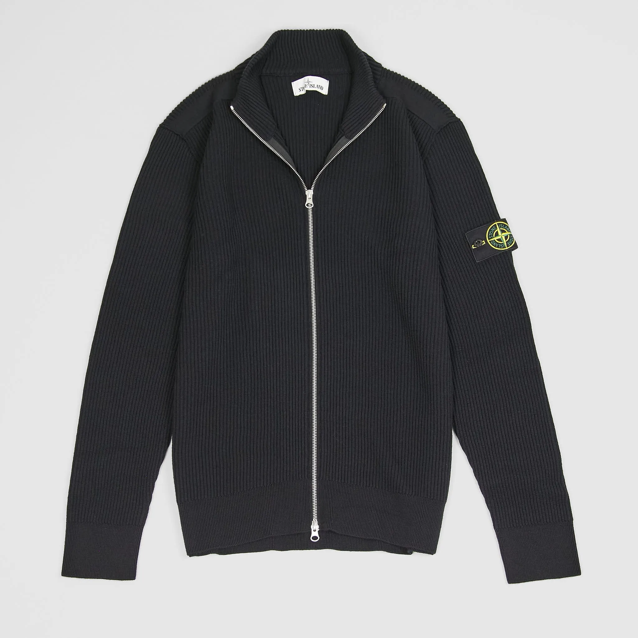Stone Island Full-Zip Stand-Up Collar Cardigan