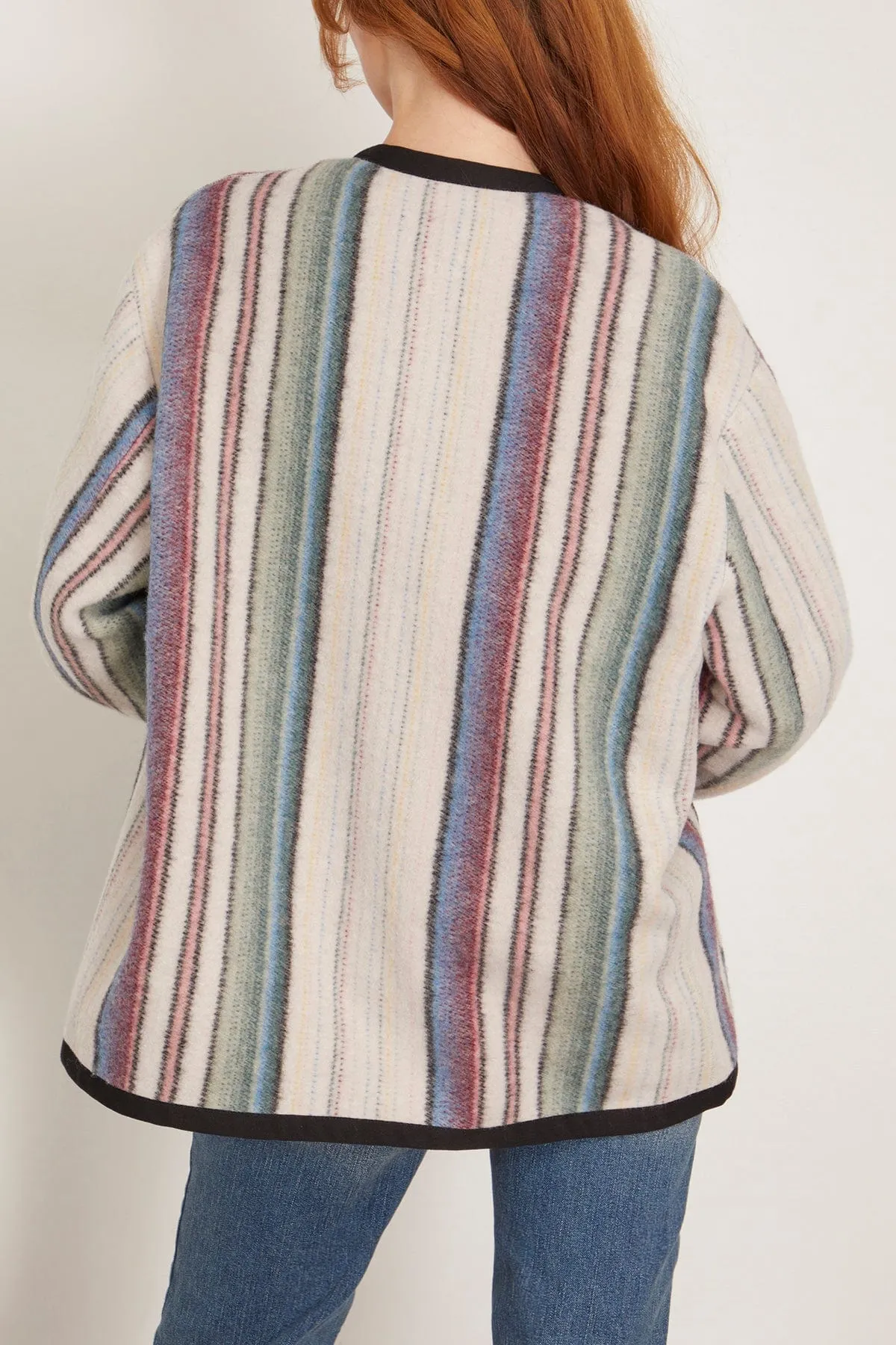 Striped Comfort Jacket in Multicolor Stripe