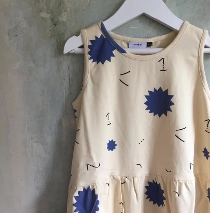 Sundress Jersey Blue Ecru
