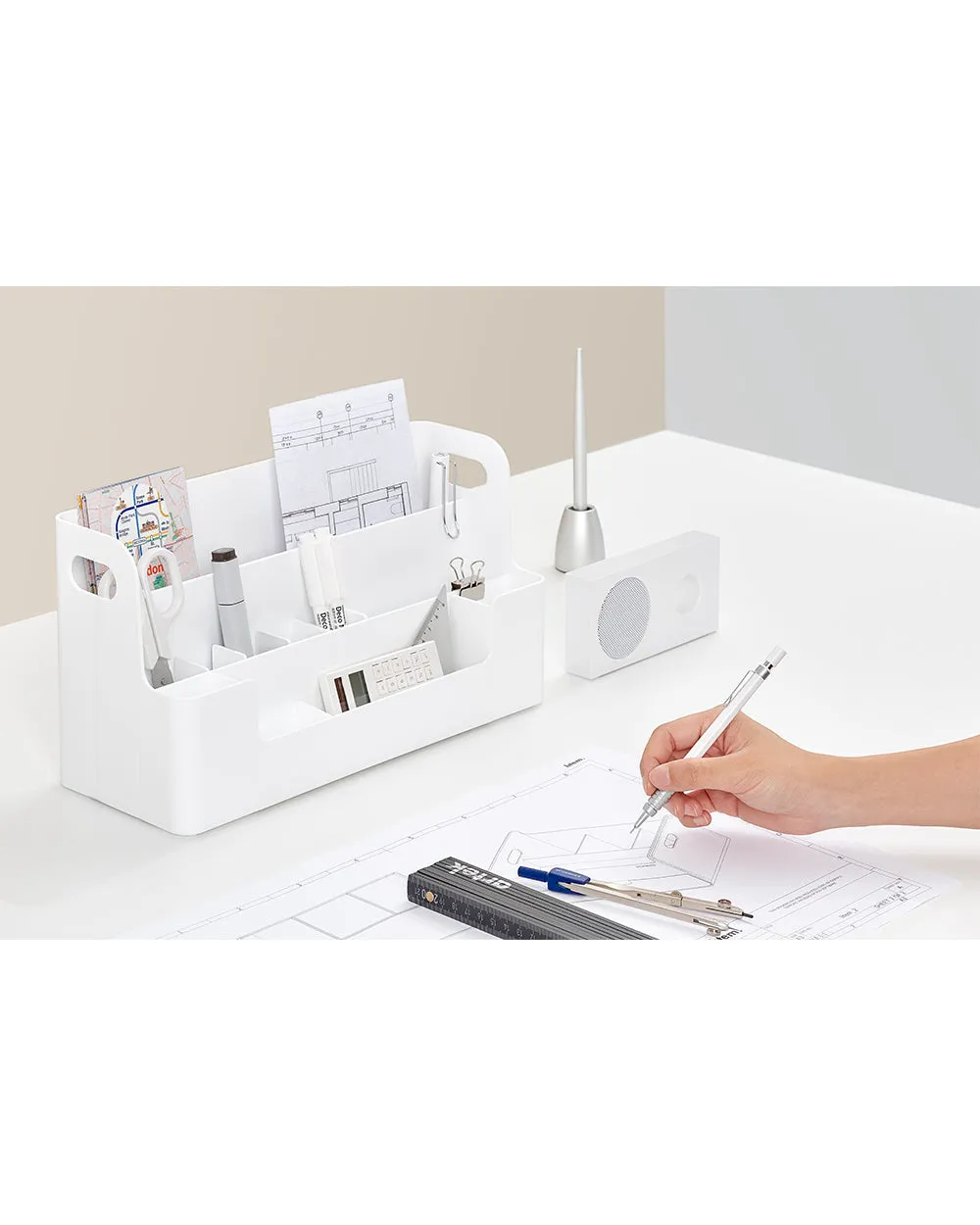 Sysmax Neo Desk Organizer White