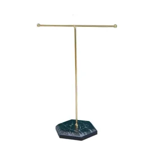 T-Shape Jewelry Holder, Chic Design, Durable Zinc Alloy, Versatile Use, Compact Size, Perfect for Necklaces & Bracelets