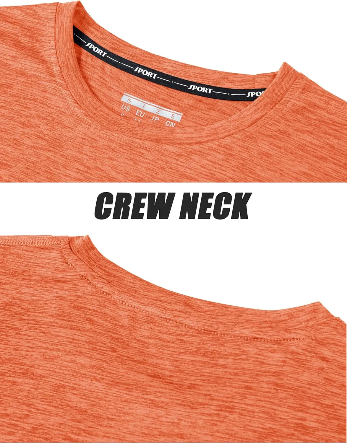 TACVASEN Women's Athletic T Shirts Short Sleeve Quick Dry Hiking Shirts Crew Neck Running Workout Tops Fitness