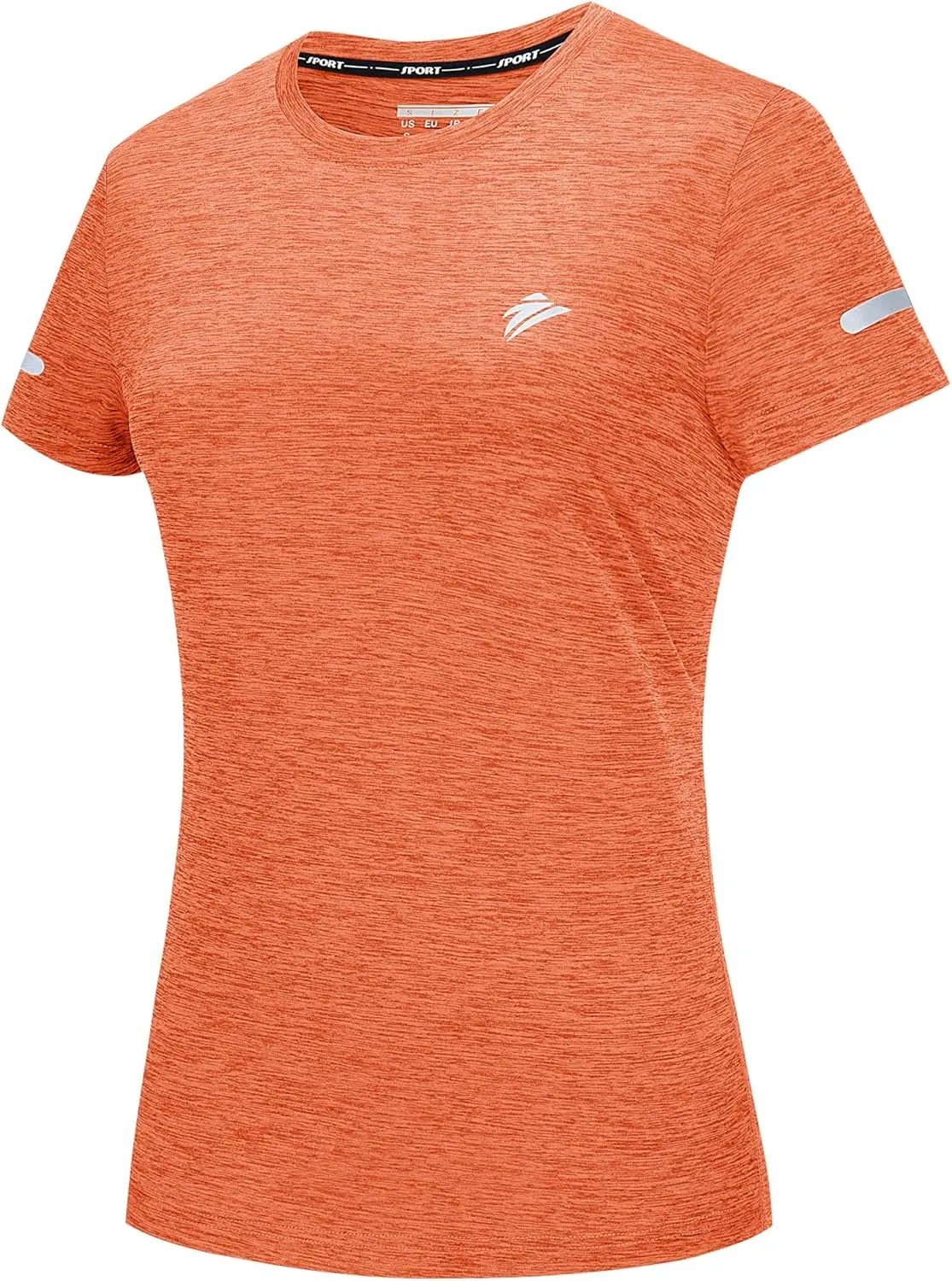 TACVASEN Women's Athletic T Shirts Short Sleeve Quick Dry Hiking Shirts Crew Neck Running Workout Tops Fitness
