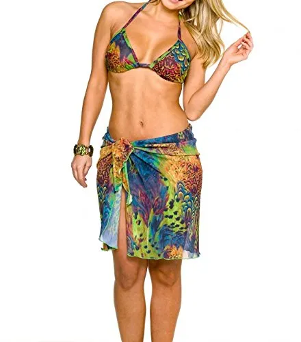 Tan Through Parea Sarong
