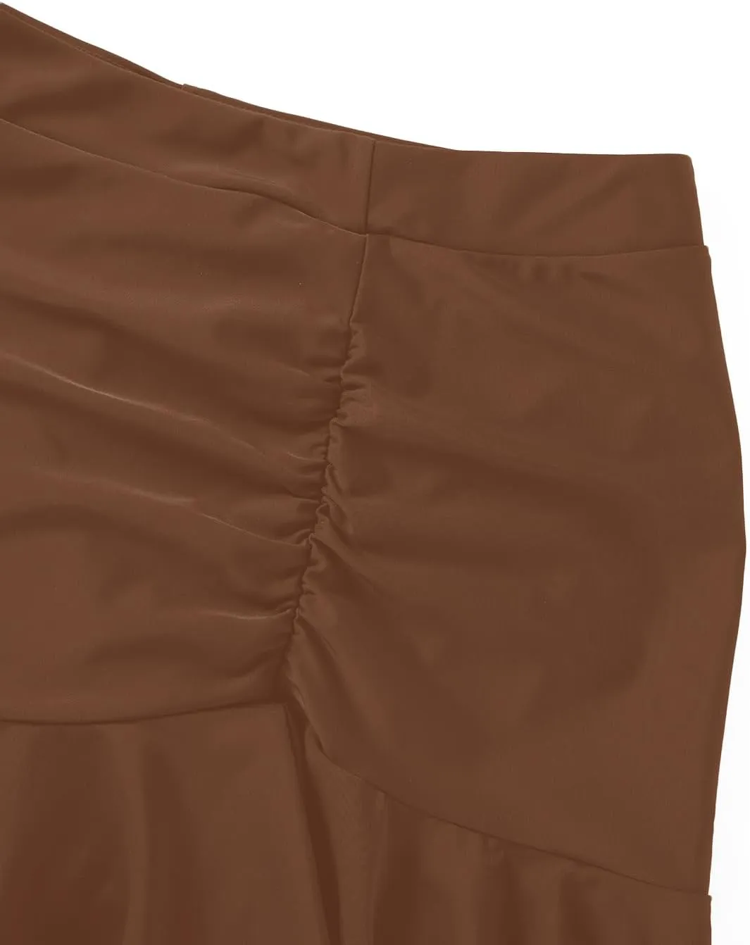 Tempt Me Women High Waisted Swim Skirts - Ruched Ruffle Bathing Suit Skirt with Short Tummy Control Swimsuit Bottoms 2025