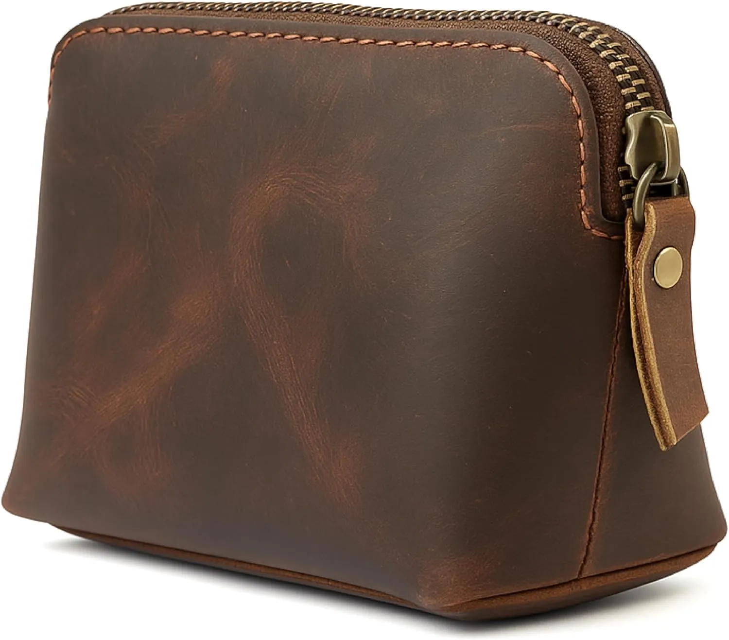 The Antiq Leather Cosmetic Bags Make Up Bags for Women - Handmade Makeup Case Small Makeup Bags Jewelry Coin Pouch, Toiletry Bag for Men, Travel Cosmetic Pouch For Purse