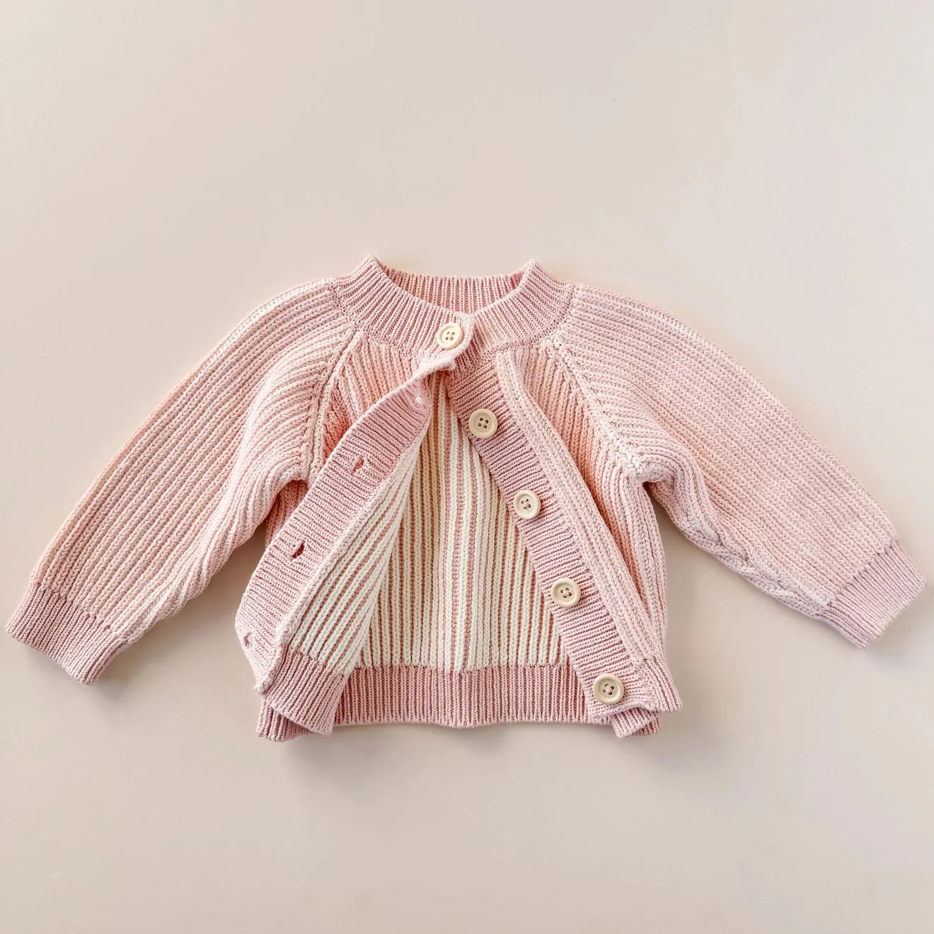 The Bluberry Hill infant girl cotton brioche cardigan