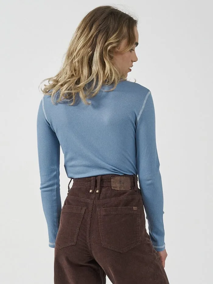 Thrills Inverse Hemp Turtleneck - Powder Blue