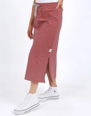 Travel Skirt - Watermelon Crush/Navy Stripe