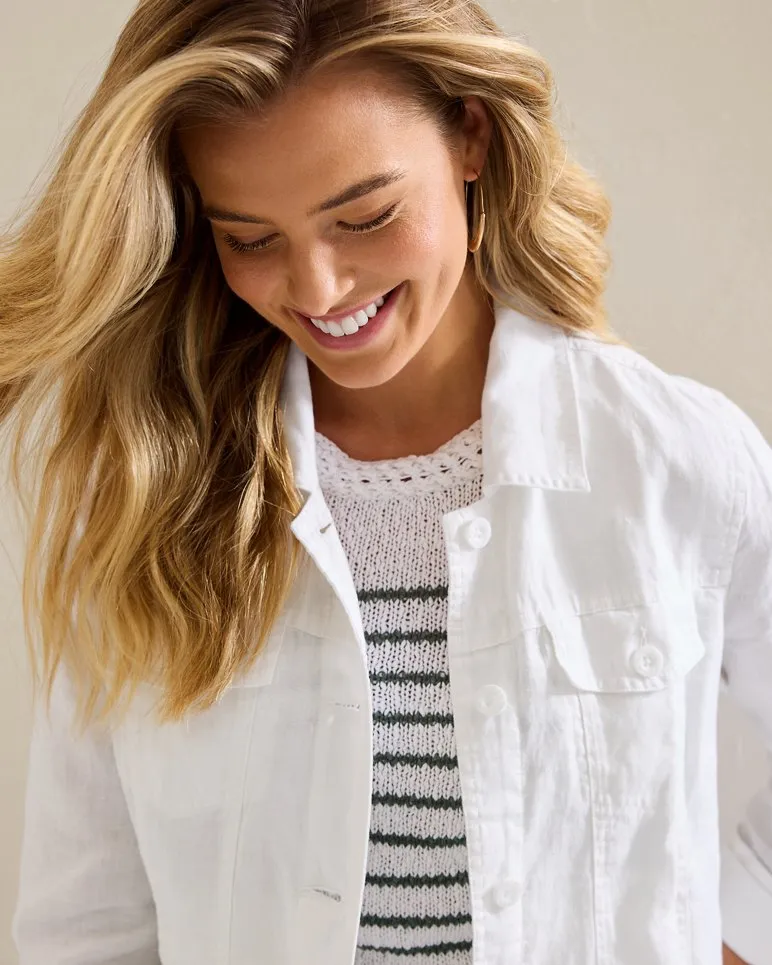 Two Palms Clean Edge Linen Jacket