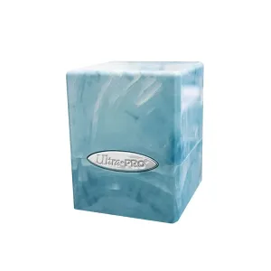 Ultra Pro: Boxes - Marble Satin Cube Light Blue and White