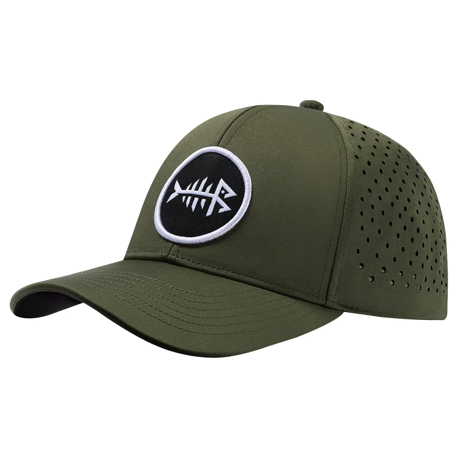 Unisex UPF 50  Water Resistant Laser Cut Mesh Baseball Cap FH14