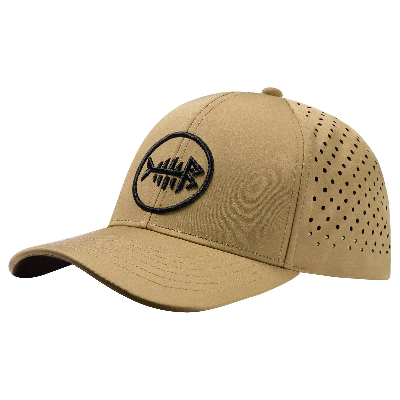 Unisex UPF 50  Water Resistant Laser Cut Mesh Baseball Cap FH14