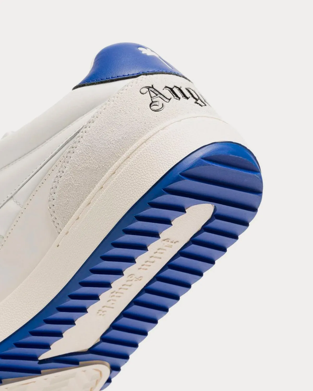 University 'BEAT' White / Blue Low Top Sneakers