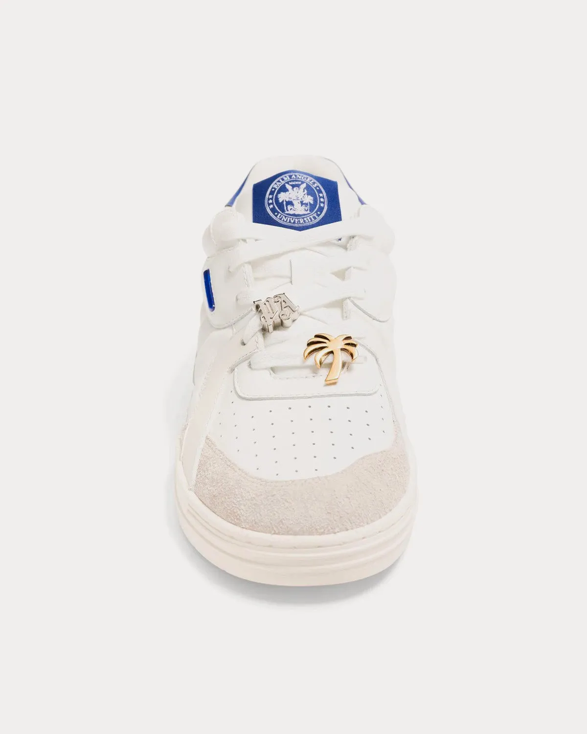 University 'BEAT' White / Blue Low Top Sneakers