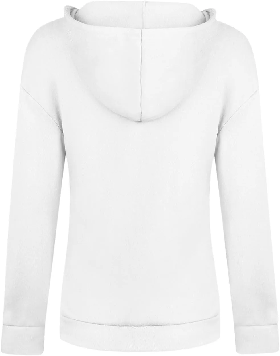 V Neck Hoodie for Women Loose Fit Lounge Long Sleeve Fleece Sweatshirt Pocket Drawstring Slouchy 2024 Fall Pullover