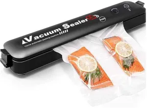 Vacuum Sealer Machine, Automatic Fresh Food-Sealer, Vacuum Packing Machine For Fruits, Meat Preservation With Dry & Moist Sealing Modes With LED