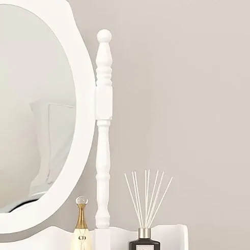 Vanity Table Set with 4 Drawers