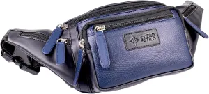 Vegan Leather Fanny Pack - Stylish & Water-Resistant Unisex Waist Bag with Multiple Zipper Compartments, Adjustable Strap for Travel & Everyday Use.